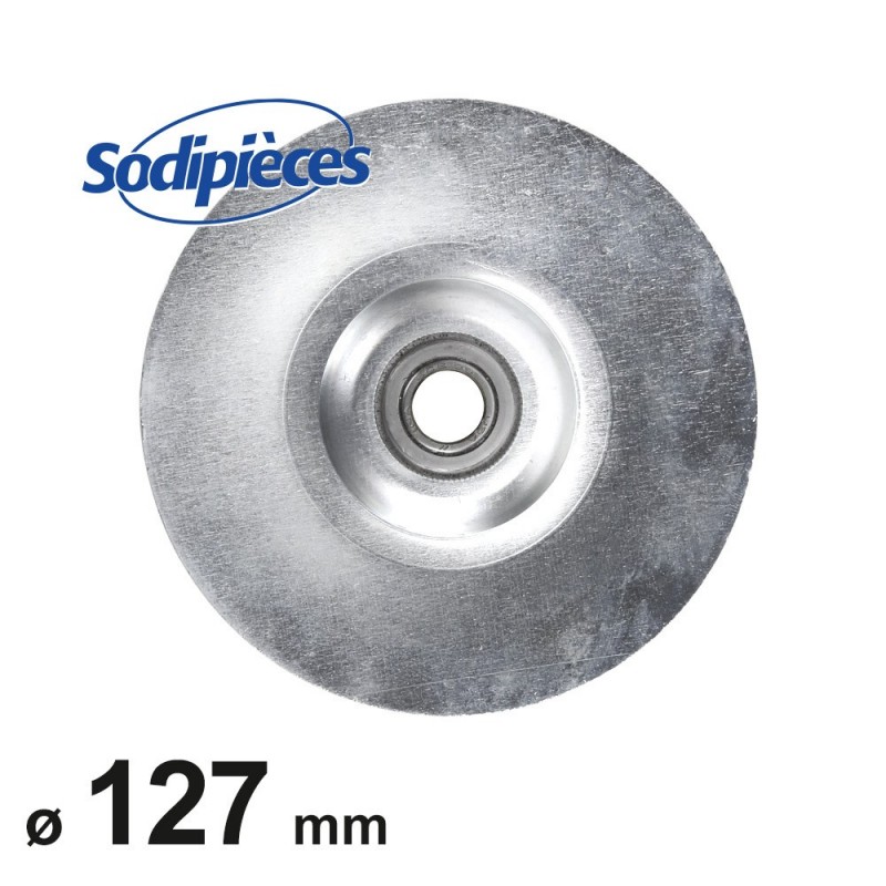 Poulie double gorge V. Ø 127 mm. Larg. 48