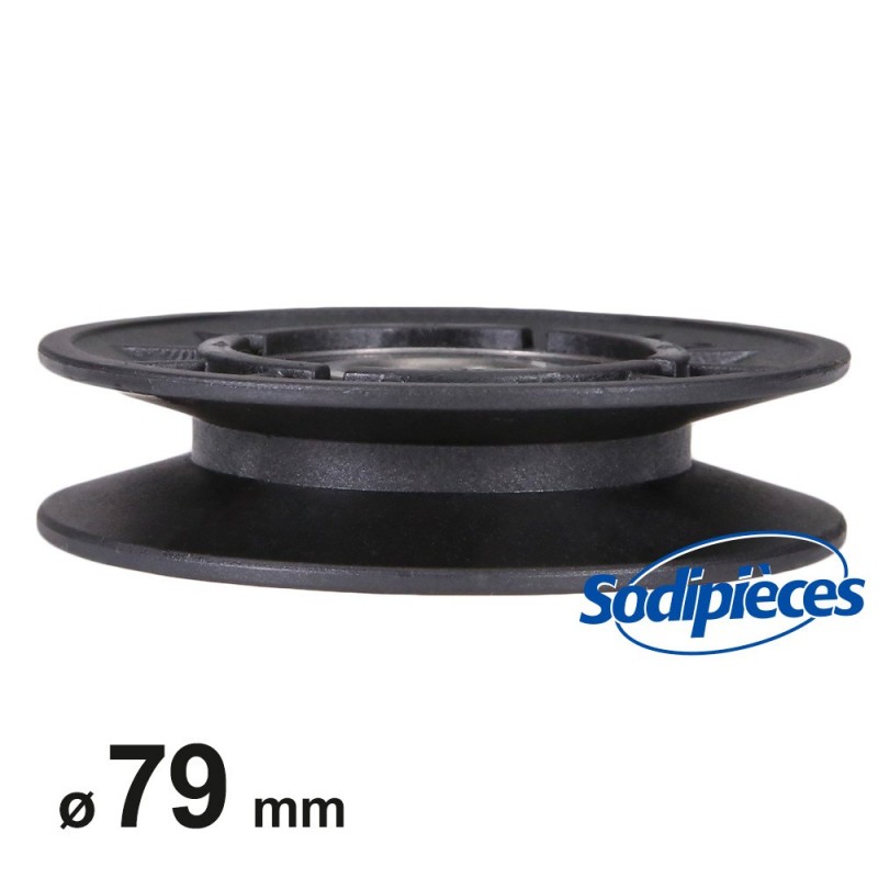 Poulie gorge en V Ø 79 mm. Larg 17 mm