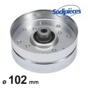 Poulie à gorge plate Ø 102 mm