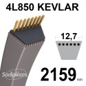 Courroie tondeuse 4L85 Kevlar Trapézoïdale. 12,7 mm x 2159 mm.