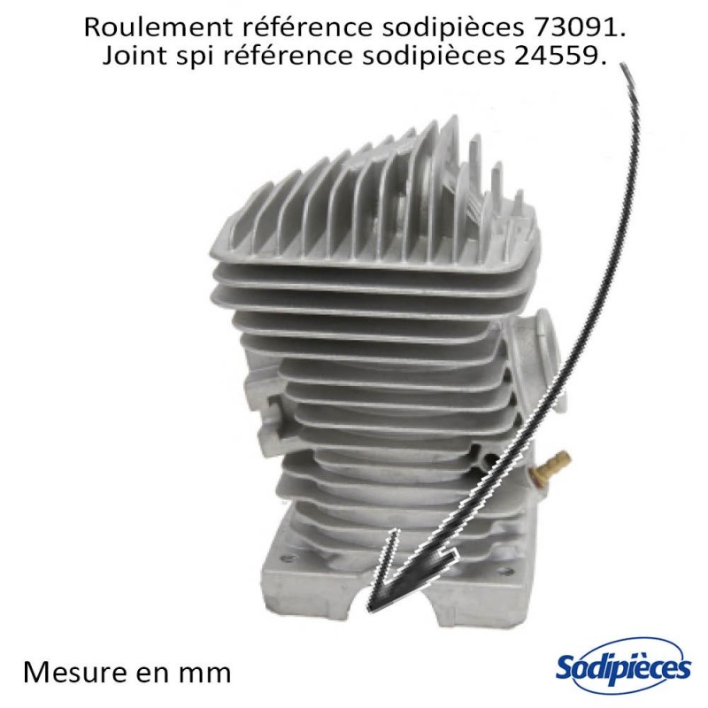 Cylindre piston pour Stihl 021, MS210. Ø 40 mm