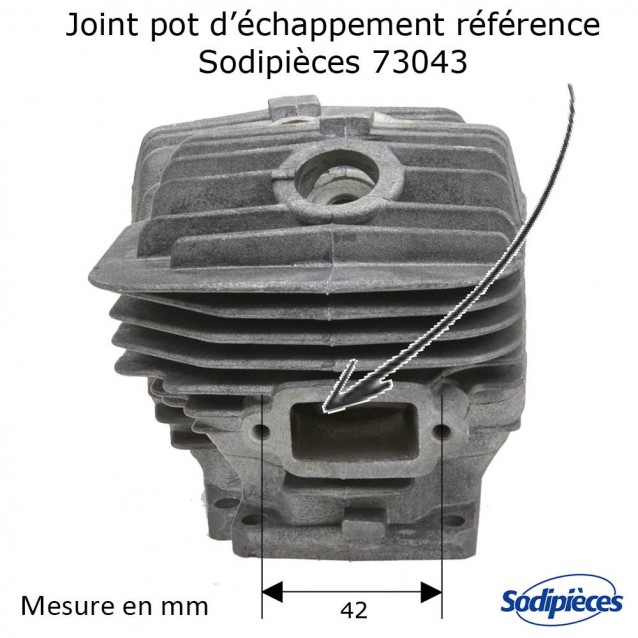 Cylindre piston tronçonneuse Stihl 046-MS460 Ø 52mm