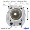 Cylindre piston découpeuse Husqvarna/Partner K750  et K760  Ø 51 mm