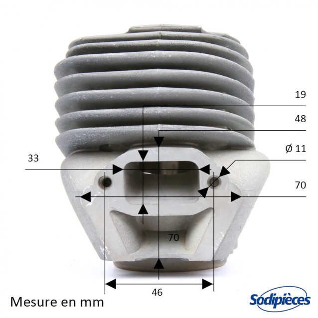 Cylindre piston découpeuse Husqvarna/Partner K750  et K760  Ø 51 mm