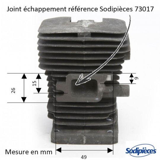 Cylindre piston tronçonneuse Stihl 017/MS170 Ø 37 mm