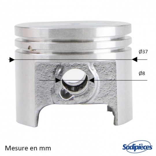 Cylindre piston tronçonneuse Stihl 017/MS170 Ø 37 mm