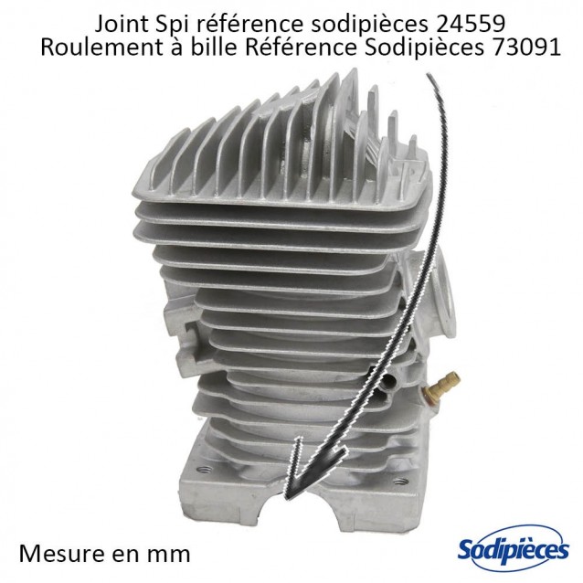 Cylindre piston tronçonneuse Stihl 025/MS250 Ø 42,5 mm Cylindre piston tronçonneuse Stihl 025/MS250 Ø 42,5 mm