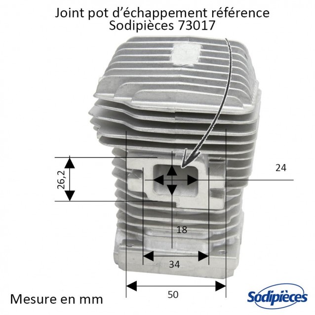 Cylindre piston tronçonneuse Stihl 025/MS250 Ø 42,5 mm Cylindre piston tronçonneuse Stihl 025/MS250 Ø 42,5 mm