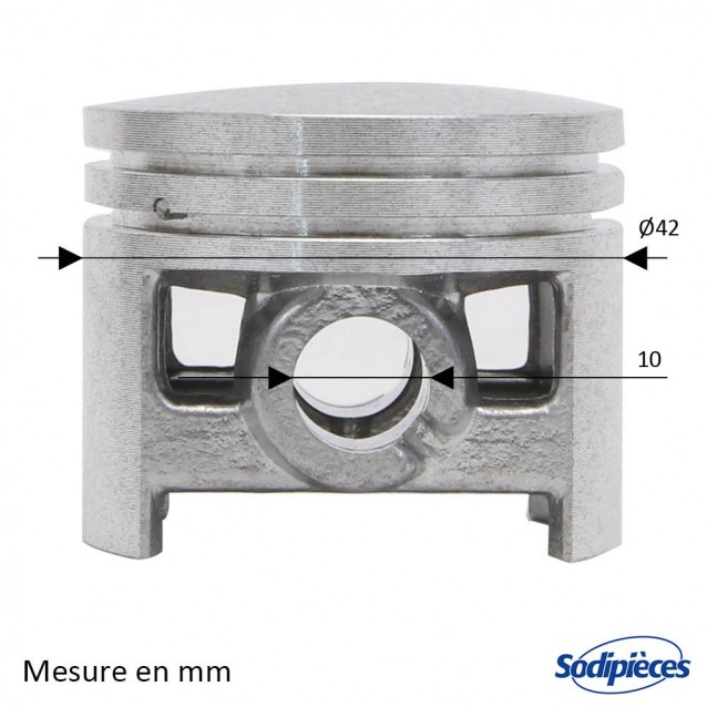 Cylindre piston tronçonneuse Stihl diam 42 mm