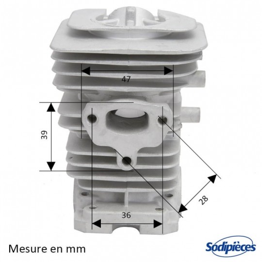 Cylindre tronçonneuse Husqvarna 137 Ø38 mm