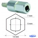 Adaptateur pour renvoi d'angle universel profil Stihl oval