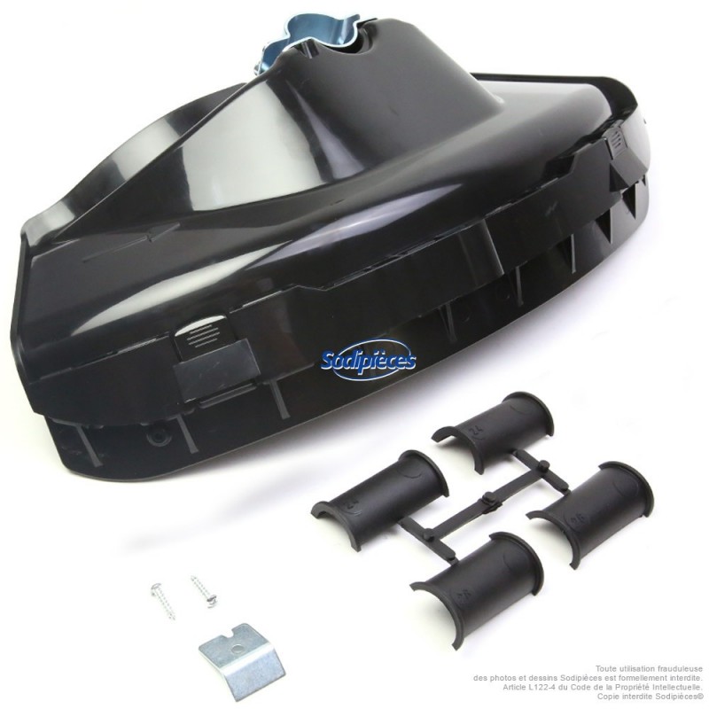 Protecteur de débroussailleuse Tecomec avec coupe fil. Grand modèle 