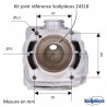 Cylindre piston pour Husqvarna 271, HS372, 372, 372XP, 362, avant 2007 jusqu'a fin 2007 Ø 50 mm