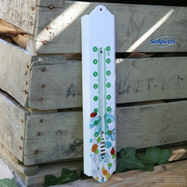 Thermomètre Spear & Jackson plastique imprimé coccinnelle