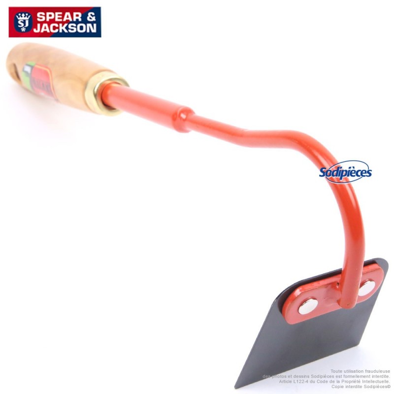 Binette longue à fleurs Forges de Lavieu avec manche bois