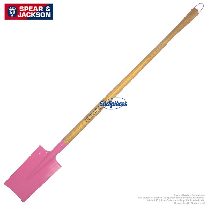 Bêche Spear & Jackson avec manche bois. Rose