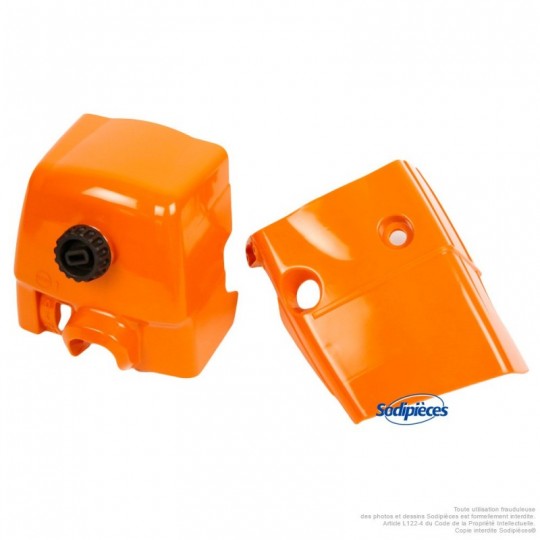 Couvercle carter, capot pour tronçonneuse Stihl 1135 140 1900, 1135 080 1602