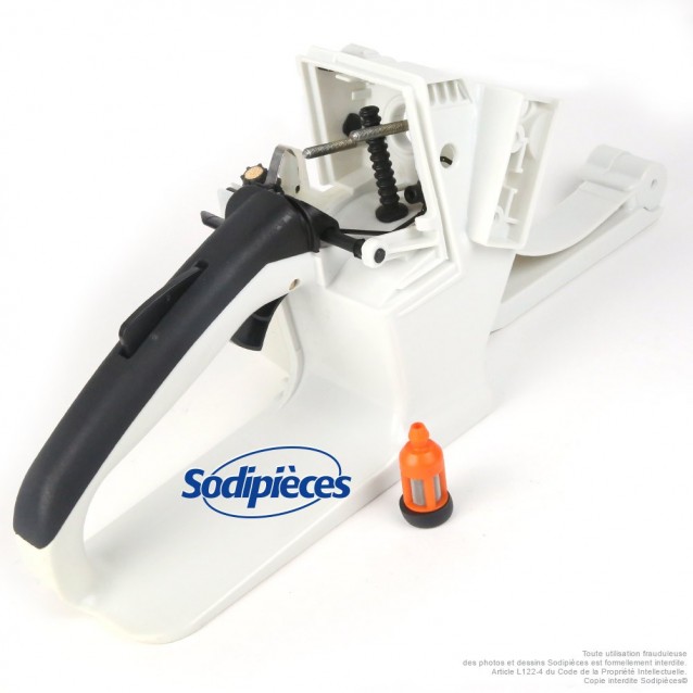 Carter réservoir, poignée pour tronçonneuse Stihl 1121 350 0829 Carter réservoir, poignée pour tronçonneuse Stihl 1121 350 0829
