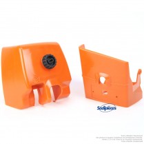 Capot carburateur, cylindre pour tronçonneuse Stihl 1128 080 1616, 1128 140 1001