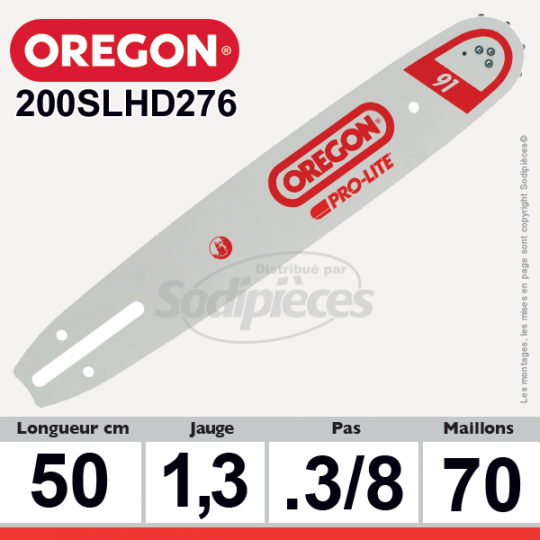 Guide 200SLHD276 OREGON Pro Lite D276. 50 cm