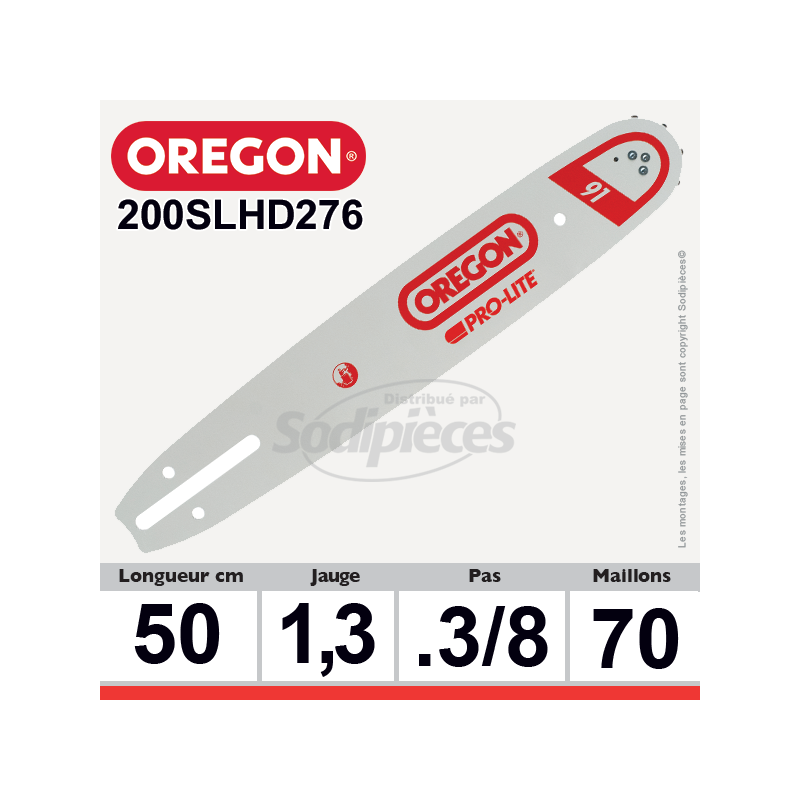 Guide 200SLHD276 OREGON Pro Lite D276. 50 cm
