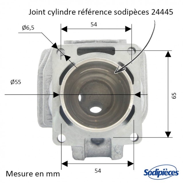Cylindre piston tronçonneuse Stihl diam 50mm Cylindre piston tronçonneuse Stihl diam 50mm