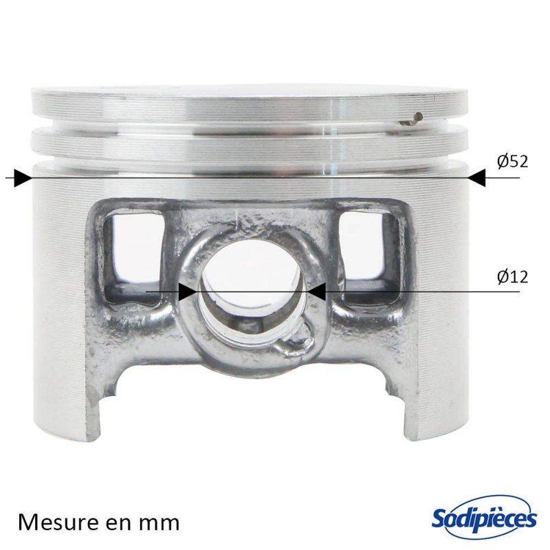 Cylindre piston tronçonneuse Stihl 038-MS380 Ø 52mm