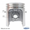 Cylindre piston tronçonneuse Stihl 041 Ø 44mm