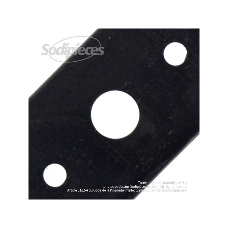 Lame tondeuse 62 cm. Al. 18,5 mm. Pour Castel Garden, Honda, Iseki, Solo, Stiga, Viking