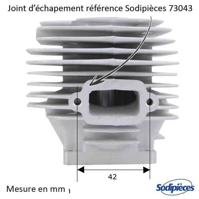 Cylindre pistion stihl diam 52mm