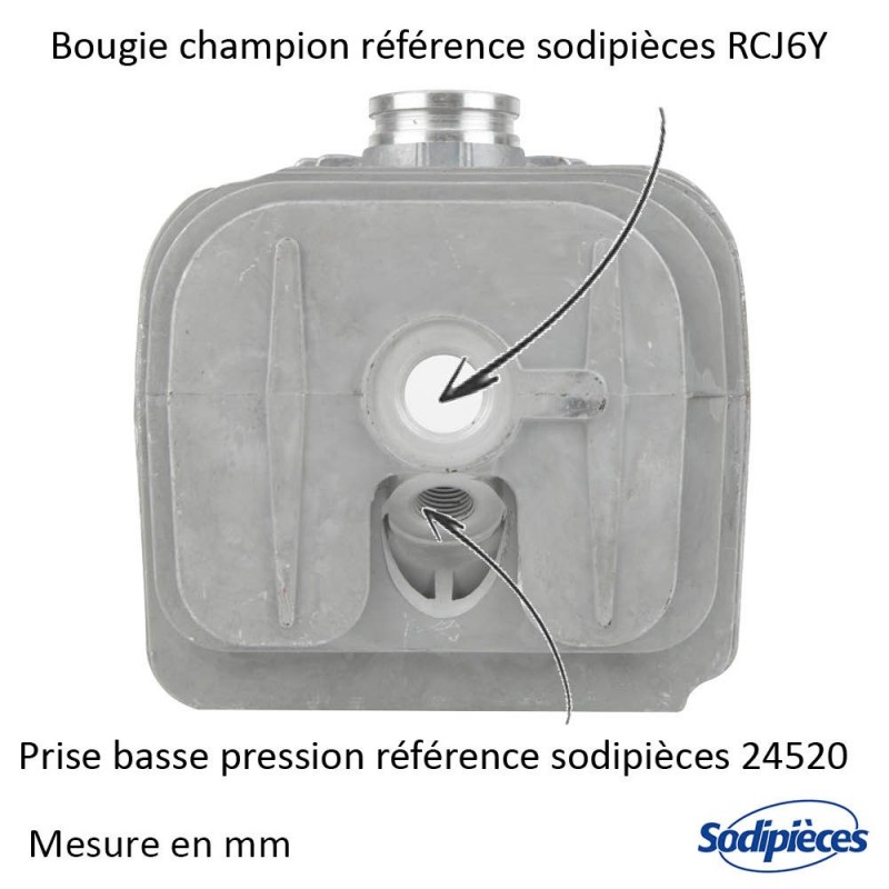 Cylindre piston tronçonneuse Husqvarna/Partner diam 51 mm