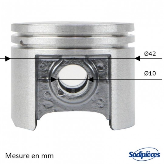 Cylindre piston tronçonneuse Husqvarna/Partner diam 51 mm