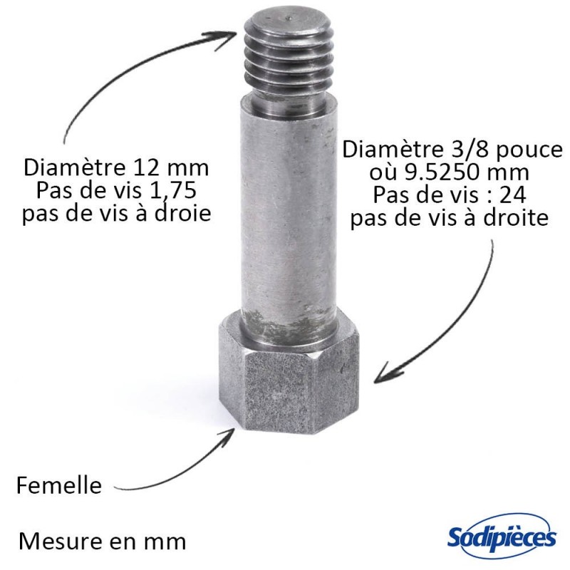 Insert F3/8 x 24  à droite PIUMA
