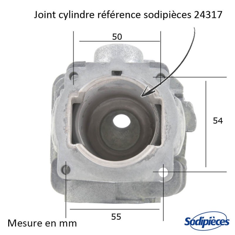 Cylindre piston pour Husqvarna 357 - 359 - Ø 47 mm 89,90 €