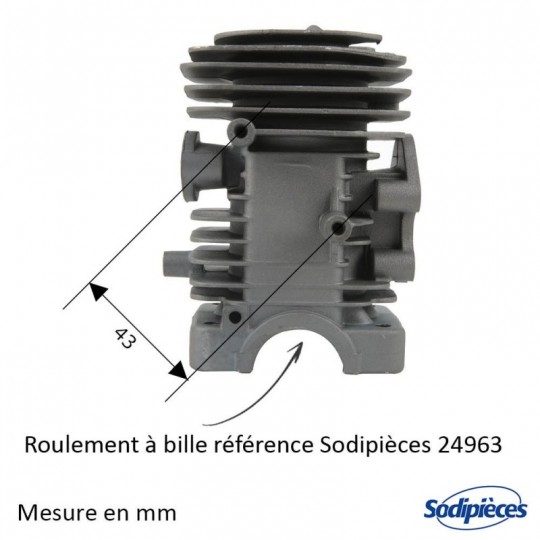 Cylindre piston pour Husvarna Ø39 mm