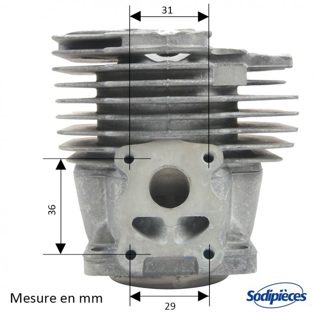 Cylindre piston tronçonneuse Stihl diam 50mm