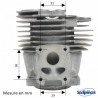Cylindre piston tronçonneuse Stihl diam 50mm Cylindre piston tronçonneuse Stihl diam 50mm