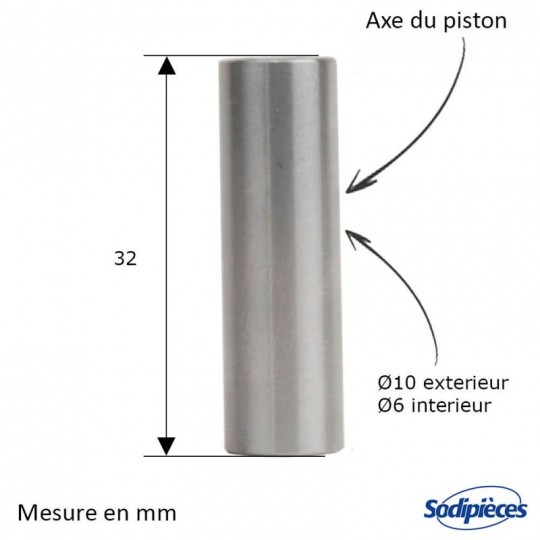 Cylindre pour tronconneuse Husqvarna 340, 345, 350. Diametre 42 mm