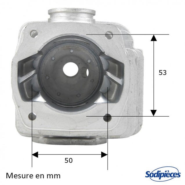 Cylindre piston tronçonneuse Husqvarna/Partner diam 51 mm