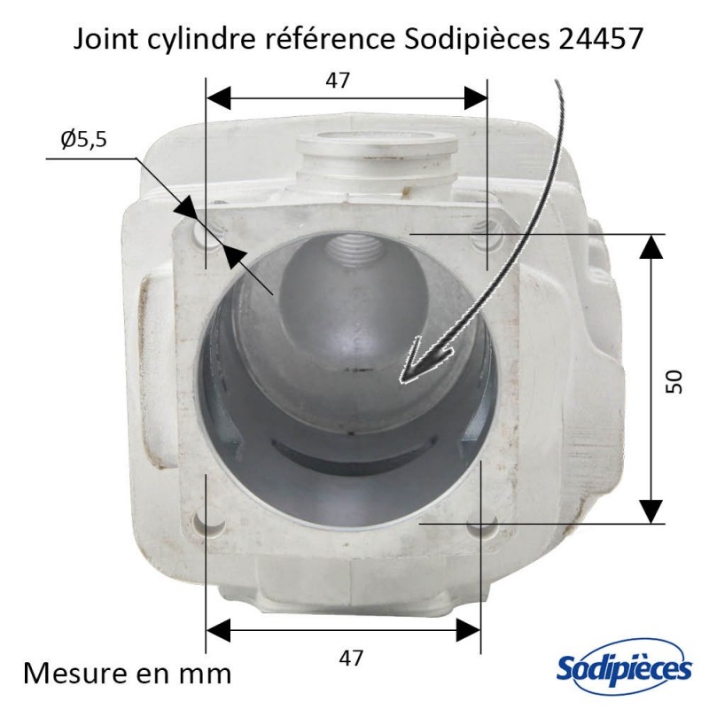 Cylindre piston tronçonneuse Stihl 038-MS380 Ø 52mm
