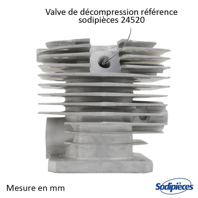 Cylindre piston tronçonneuse Husqvarna/Partner diam 51 mm