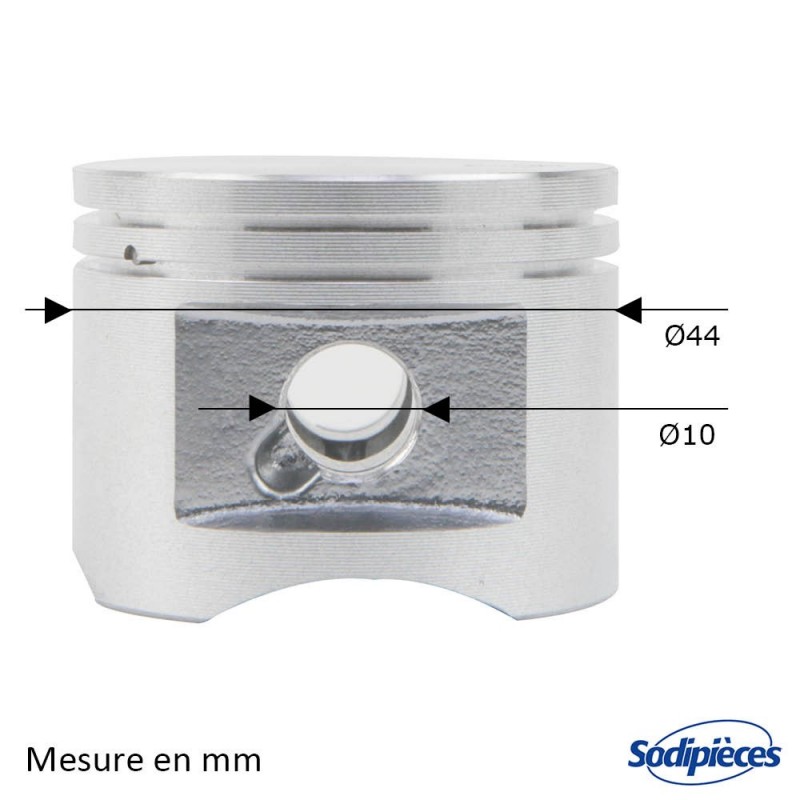Cylindre piston tronçonneuse Husqvarna/Partner diam 51 mm