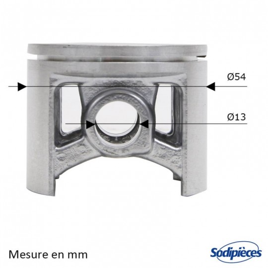 Cylindre piston tronçonneuse Husqvarna 181/281/288. Ø 54 mm