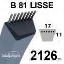 Courroie tondeuse B81 Trapézoïdale 17 mm x 2126 mm
