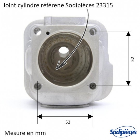 Cylindre piston tronçonneuse Husqvarna 272/272K Ø 52 mm