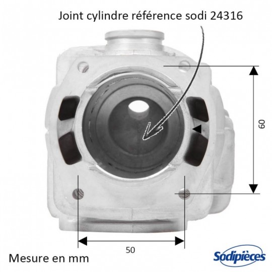 Cylindre piston pour tronçonneuse HUSQVARNA 365 Ø 48mm