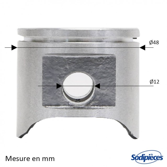 Cylindre piston pour tronçonneuse HUSQVARNA 365 Ø 48mm