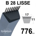 Courroie tondeuse B28 Trapézoïdale 17 mm x 776 mm