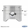 Cylindre piston husqvarna diam 45mm