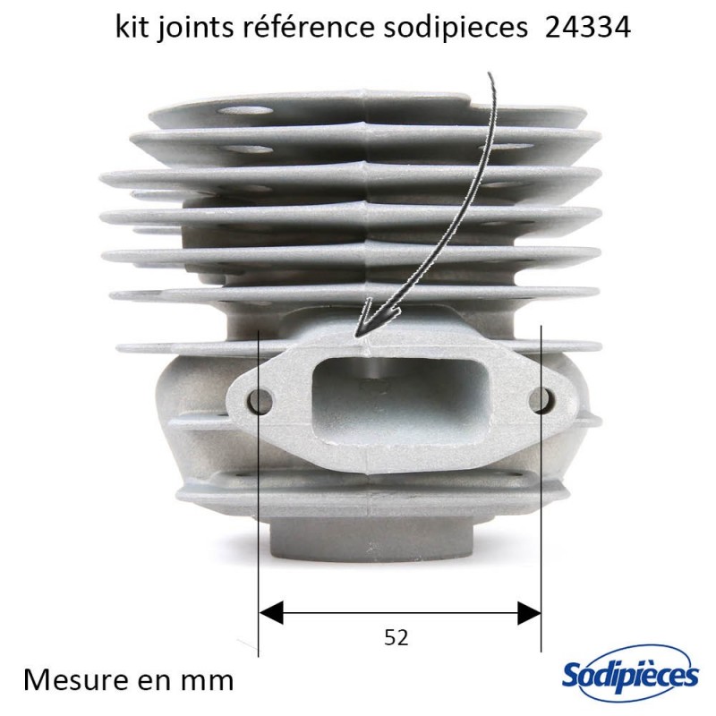 Cylindre piston tronçonneuse Husqvarna 372 XP Ø 52mm